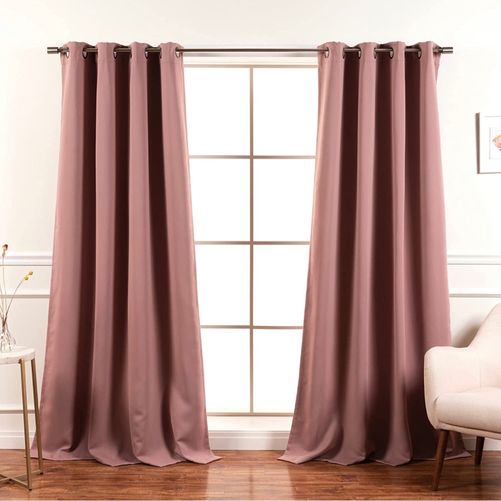 Best Home Fashion Blackout Curtain 4 Panels 52" W x 96" L - Premium Thermal